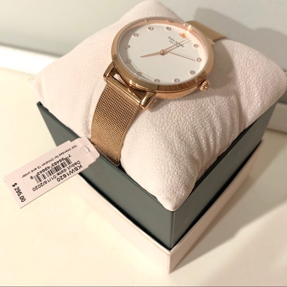 NWT Kate Spade mesh bracelet rosegold tone watch - Picture 4 of 4